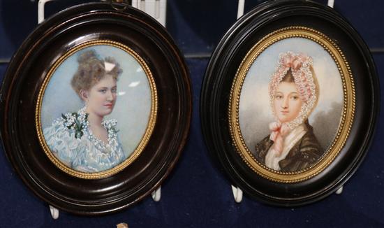 A pair of miniatures